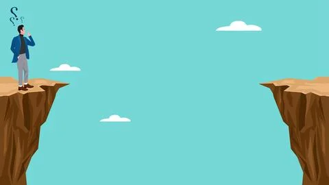 Creative problem solving at work illustration with the concept of a busines.. Stock Illustration