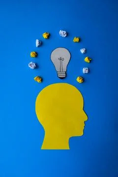 Creative Process and Brainstorming for Ideas Stock Photos