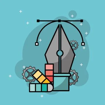 Creative process concept Stock Illustration