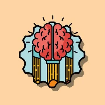 Creative process concept Illustrazione stock