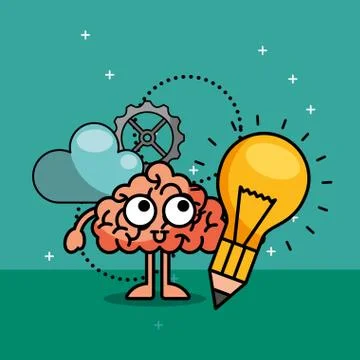 Creative process concept Stock Illustration