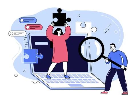 Creative process concept Stock Illustration