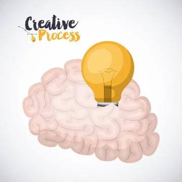 Creative process  design Stock Illustration