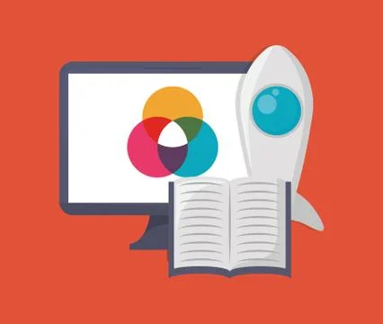 Creative process design Stock Illustration