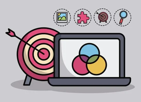 Creative process design Stock Illustration