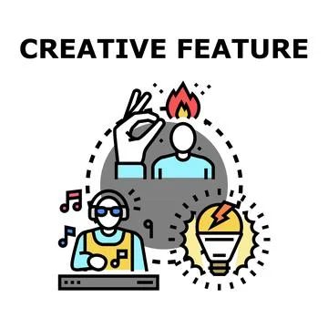 Creative process generating new ideas and inspiration 스톡 일러스트