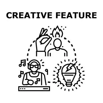 Creative process generating new ideas and inspiration イラスト素材