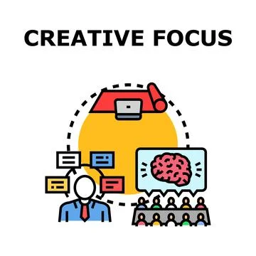 Creative process generating new ideas and solutions イラスト素材