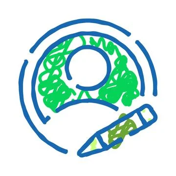 Creative process icon symbolizing art and inspiration イラスト素材