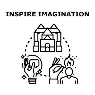 Creative process inspiring imagination and developing new ideas Stock-Illustration
