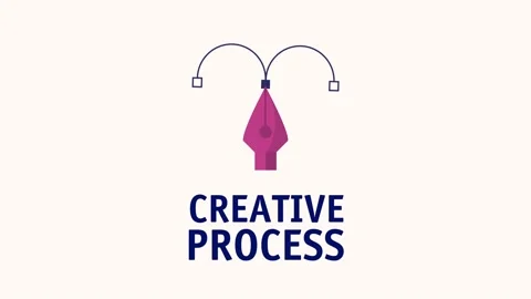 Creative process lettering with pen point Video stock 156405096