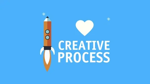 Creative process lettering with pencil startup Stock Footage 155511907