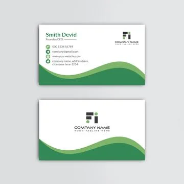 Creative professional business card vector template Stock Illustration