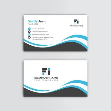 Creative professional business card vector template Stock Illustration