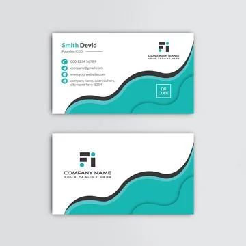 Creative professional business card vector template Stock Illustration