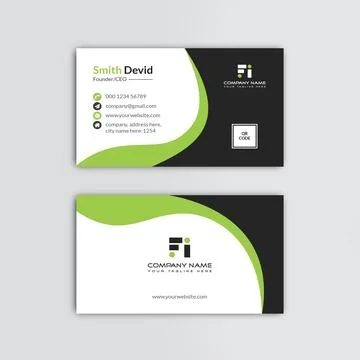 Creative professional business card vector template Stock Illustration