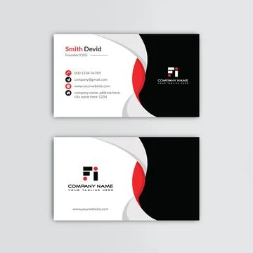 Creative professional business card vector template Stock Illustration