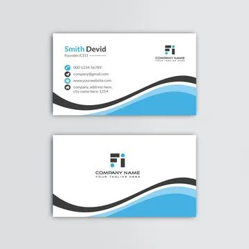 Creative professional business card vector template Stock Illustration