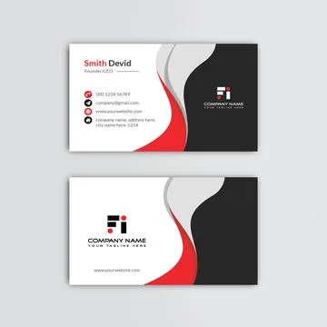 Creative professional business card vector template Stock Illustration