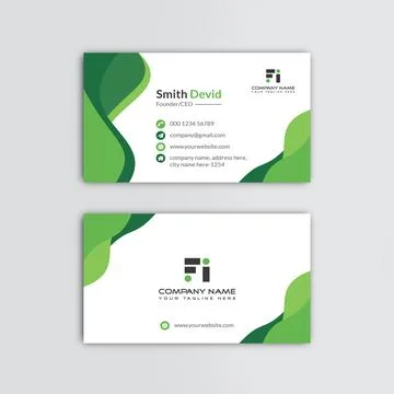 Creative professional business card vector template Stock Illustration