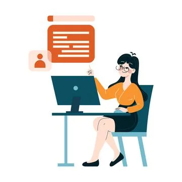 Creative professional designing engaging digital media 스톡 일러스트