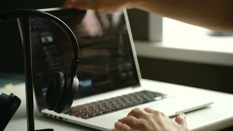 Creative professional finishing work and closing laptop 動画素材 337828598