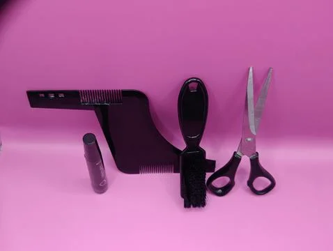 Creative professional hairstyle set Stock Photos