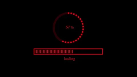 Creative Progress Loading Bar Animation with Waiting Screen Indicator Stock Footage 337070500