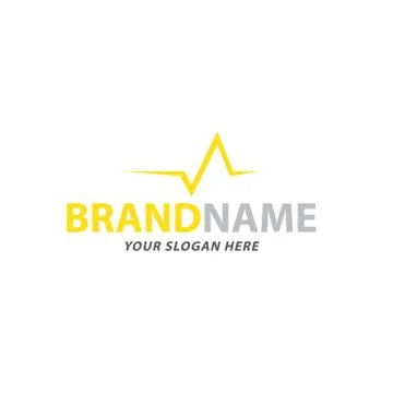 Creative pulse icon logo design vector Stock Illustration