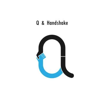 Creative Q- letter icon abstract logo design vector template.Business offer,p Stock Illustration