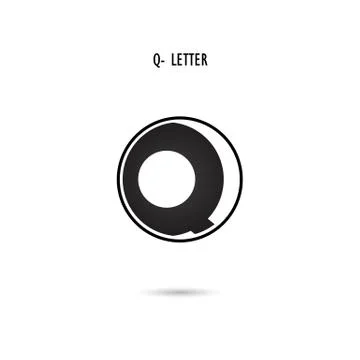 Creative Q-letter icon abstract logo design.Q-alphabet symbol.Corporate busin Stock Illustration