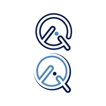 Creative Q Letter logo design vector graphic concept Illustrazione stock