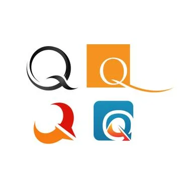 Creative Q Letter logo design vector graphic concept Stock Illustration