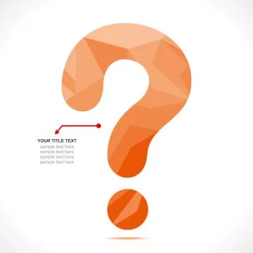 Creative question mark design concept vector Stock Illustration