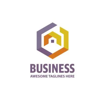Creative Real Estate logo Stock Illustration