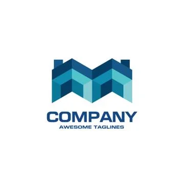Creative Real Estate logo Ilustración de archivo