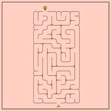 Creative rectangular maze イラスト素材