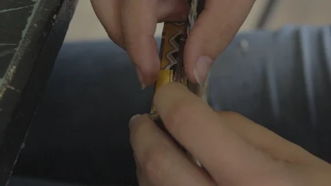 Creative recycling workshop Stock-Footage 108729139