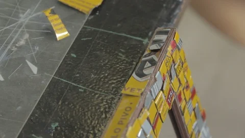 Creative recycling workshop Stock-Footage 108729267