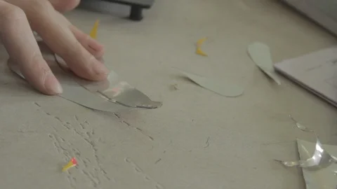 Creative recycling workshop Stock-Footage 108729345