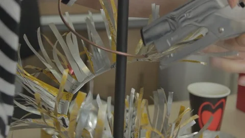 Creative recycling workshop Stock-Footage 108730691