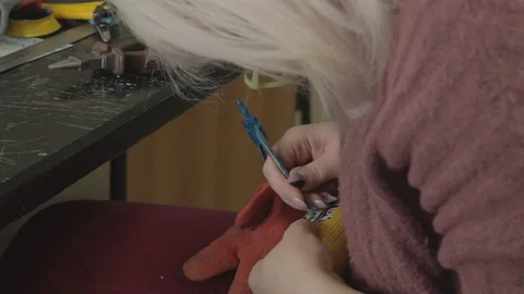 Creative recycling workshop Stock-Footage 108730718