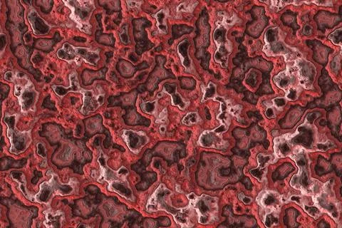 Creative red flaked stone digital drawn texture or background illustration Illustrazione stock