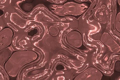 Creative red glossy liquid rough steel computer art background illustration Stock Illustration