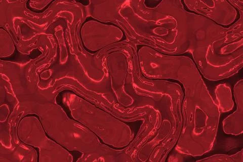 Creative red glowing liquid grunge steel background illustration Stock Illustration