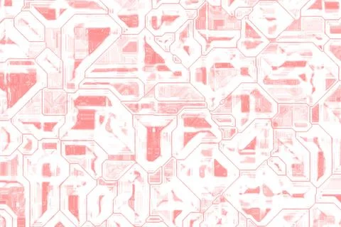 Creative red hi-tech optic pattern computer graphic background or texture Stock Illustration