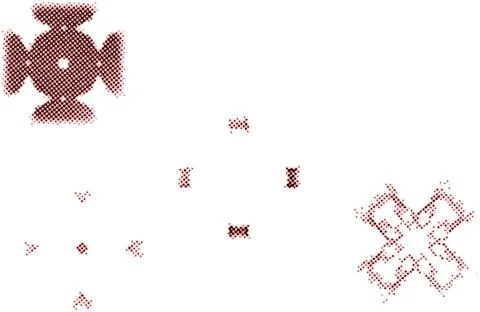 Creative Red Paint Scary Surface Elements for Print and Digital Applications Stock Illustration
