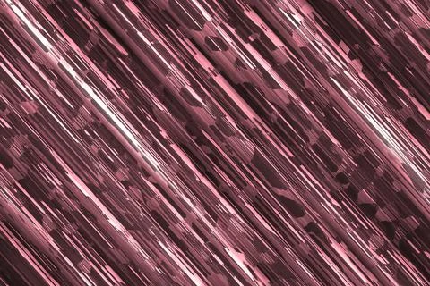 Creative red reflecting raw metal stripes digital graphics background Ilustração Stock