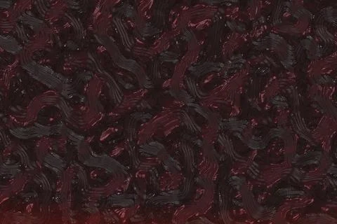 Creative red soft glowing raw metal waves digital art background illustration Stock-Illustration