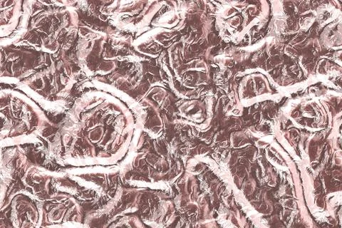 Creative red soft shining raw metal waves cg background illustration Stock Illustration